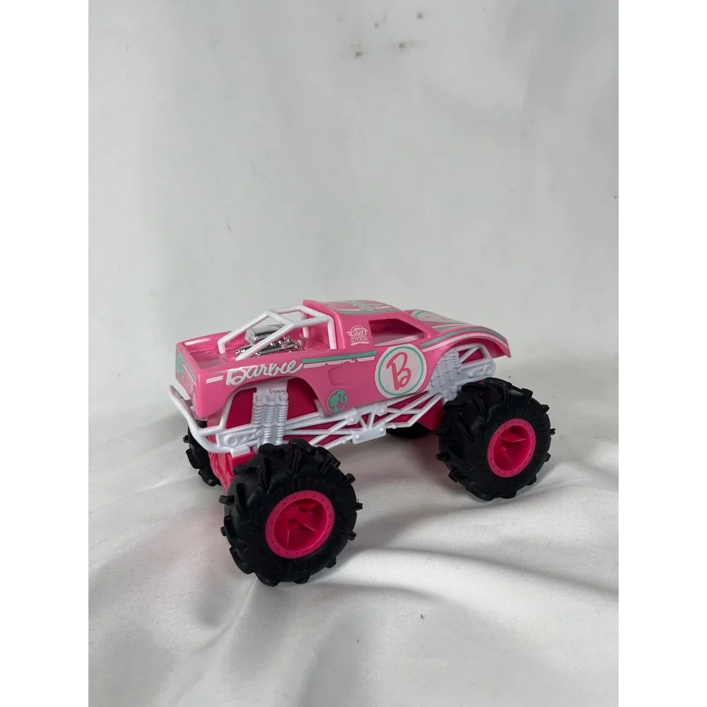Hot Wheels Barbie Monster Truck RC Vehicle Pink White HNV02 HGV84R No‎ Remote
